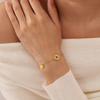 Pulsera Nueva Francesa INS Japonesa y Coreana Joyería para Mujer Simple Joker Fina Acero de Titanio Redonda Zirconia Accesorios Venta al por Mayor