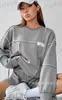 Moletom Feminino Solto com Estampa de Letras, Gola Redonda e Mangas Longas - Outono/Inverno 2026 - Site Independente Europeu e Americano da Amazon - Transfronteiriço Russo