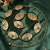 Cadena de Cintura Transfronteriza Europea y Americana para Mujer, Cadena de Cintura de Metal de una Sola Capa con Cabeza de Toro, Accesorio de Cintura Versátil y de Moda Vintage, Más Vendido en Amazon