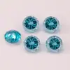 Yongjia Gems 6mm Chapado en Color Redondo Degradado Corte Araña de Fuego Circonita Piedra Suelta Joyería DIY Arte de Uñas Joyería Wholesale