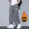 Calças Jeans Masculinas Outono e Inverno Forradas com Lã 2026 Novo Estilo Jogger Harem Casuais Longas Calças de Inverno Masculinas Engrossadas
