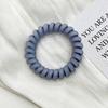 Anillo para el pelo de línea telefónica azul esmerilado de sal marina, banda elástica versátil de temperamento, cuerda para la cabeza para mujer, alta elasticidad, duradera, sin costuras, cuerda para el pelo, accesorios para el pelo