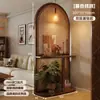 Divisor de Pantalla Tejido de Ratán Madera Maciza Usado Sala de Estar Entrada Directamente Frente a la Puerta Pantalla Base Pasillo Dormitorio Nuevo Estante de Almacenamiento de Arte