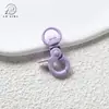Broche de Resorte con Forma de Perro Pintado, Accesorios para Joyería DIY, Llavero, Colgante para Bolso, Llavero Metálico para Coche, Bolso