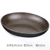 Cuencos y Platos Ovalados con Textura de Madera, Platos para Frutas, Platos para Dulces, Ventas Directas de Fábrica, Estilos Multifuncionales de Doble Propósito para Frutas y Verduras