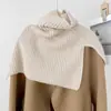 Bufanda Atmósfera Estilo Coreano Nueva para Mujer en Invierno, Bufanda Cálida para Cuello de Mujer, Protector de Cuello Tejido, Chal Falso Cuello