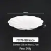 Prato de melamina A5 disco de plástico branco comercial imitação de porcelana talheres hotel restaurante prato restaurante panela quente prato frio
