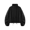 Fabricante mayorista de ropa para mujer transfronterizo 2026 ZA AliExpress más vendido chaqueta multicolor de un solo botón con cordón y cuello alto