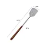 Espátula de Cocina de Acero Inoxidable 304 Color Nogal Retro Herramientas de Cocina Hogareñas Mango de Madera Cuchara para Servir Cuchara para Fondue