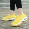 Zapatos Casuales de Mujer con Parte Superior Tejida de Vuelo de Nuevo Estilo de Primavera y Verano, Zapatos de Balanceo de Moda, Zapatos con Cámara de Aire, Zapatos Perezosos de Suela Gruesa