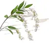 Flor Artificial Única de Jasmim de Seda para Casa Sala de Estar Hotel Decoração Suave Conjunto de Enfeites de Casamento Arranjo de Flores Artificiais