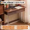 Escritorio Bauhaus para Uso Doméstico, Escritorio de Estudio para Estudiantes, Escritorio de Oficina para Adultos con Cajones, Escritorio Estrecho de Madera Maciza para Dormitorio de Apartamento Pequeño