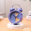 Reloj despertador con campana de 3 pulgadas y cara de animal creativo de moda, reloj silencioso, reloj luminoso para dormitorio infantil, venta al por mayor