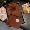 Colección de Bufandas de Mohair de Color Sólido de Otoño e Invierno, Bufandas Atmosféricas Estilo Coreano, Bufandas Chal Ampliadas y Engrosadas al por Mayor