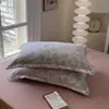 Nuevo 2025 Juego de Cuatro Piezas de Algodón Imitación de Alto Peso 140g Algodón Peinado 40S Cepillado Fundas de Almohada Par 48X74Cm