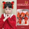 Estilo Chinês Ano Novo borla laço bebê grampo de cabelo grampo Hanfu infantil grampo de pato clip de bico acessórios de cabelo atacado