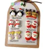 Accesorios de Resina DIY de Pingüino Muñeco de Nieve Papá Noel Grande Funda para Teléfono Móvil Pegamento de Crema Tocado Pasador Materiales Hechos a Mano