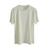 Playera Blanca de Verano de Seda de Hielo de Manga Corta para Mujer Corta Estilo Coreano Versátil Ins Trendy Estilo Bm Top Básico Playera Sección Delgada