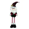 Decoraciones Navideñas Nuevas Transfronterizas Muñeco de Pie Telescópico de Lentejuelas de Dibujos Animados Papá Noel Adornos Decorativos Venta al por Mayor