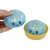 Juguete antiestrés de panecillo transfronterizo con expresiones lindas y creativas, juguete educativo antiestrés realista de panecillo grande de rebote lento
