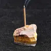 Portaincienso de Piedra Cruda de Cristal Natural al por Mayor Base de Mineral de Cristal para Incienso Base de Cristal para Portaincienso