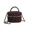 Bolso de Gamuza para Mujer, Bolso Pequeño Acolchado con Cadena Estilo Fragante, Bolso de Mano Versátil de Moda Ins, Bolso de Mano de Caja de Alta Gama