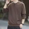 Sudadera de Alta Calidad para Hombre, Camiseta de Algodón de Manga Larga de Moda Otoñal, Pantalones Versátiles para Hombre, Chaqueta Casual, Top para Hombre Joven