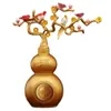 Árvore do dinheiro Cabaça Vire a hora de correr Decorações da fortuna Casa Árvore da fortuna Decoração da sorte Artesanato em metal