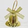 Venta al por mayor de campanas de Navidad, regalos de Navidad, colgantes para decoración de árboles de Navidad, campanas decoradas con lazos personalizables