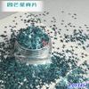 Venta Directa de Fábrica Decoraciones para Uñas Estrella de Cuatro Puntas Lentejuelas, Piezas Reflectantes Estrella de Cuatro Puntas Rellenas de Resina, Arte para Uñas Fluido