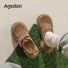 Mules de Salto Grosso Augusden para Mulheres 2026 Novo Estilo Outono e Inverno com Velcro, Sapatos Casuais Confortáveis para o Trabalho