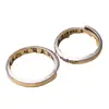 Anillo Abierto Sencillo Estilo Vintage, Anillo con Mantra de Seis Sílabas Sánscrito de Tíbet de Plata Pura 99, Anillo de Bendición y Protección para Mujer