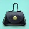 Bolsa para Monedas de Cuero PU en Stock, Mini Bolsa de Almacenamiento Pequeña para DIY, Colgante, Llavero Creativo, Accesorio, Regalo Pequeño