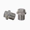 Tapón de cabeza hexagonal de acero inoxidable 304 con tapón de borde DIN910, tapón de brida, tapón de aceite con rosca G, tapón de tornillo M10-M30