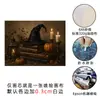 Pintura decorativa de três bruxas mais vendida da Amazon para Halloween, pintura sem moldura de floresta de outono vintage para decoração de parede da sala de estar