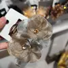 Nuevo Clip de Flor de Malla de Gama Alta 2025 para Mujer, Pinza de Tiburón para Peinados Recogidos, Elegante Accesorio para el Cabello