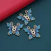 Accesorios para el Cabello de Aleación Estilo Antiguo con Goteo de Aceite, Pasadores, Coronas para el Cabello, Accesorios de Aleación, Mariposas y Flores de Imitación Cloisonné, Materiales para Joyería DIY