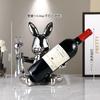 Coelho Vinho Tinto Rack Ornamentos Aparador Armário de Vinho Porta-copos Luz Luxo Vinho Titular terno Sala de Estar Decorações Criativas para Casa