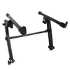 Soporte Electrónico para Teclado de Doble Tubo de Tubo Único Altura Ajustable Ángulo Ajustable Modelo de Doble Capa Tipo X Soporte Ajustable en Altura Teclado Electrónico Instrumento Musical Accesorios