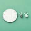 Nuevo Colgante de Bolita Colgante Pequeño con Patrón Retro de Plata Esterlina S925 DIY Pulsera de Cuerda con Cuentas Accesorios de Plata
