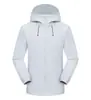 Nova Jaqueta Leve para Exterior com Logo Personalizado, Impermeável e à Prova de Vento, Casaco Feminino Três em Um, Uniforme de Fábrica, Roupa de Trabalho com Texto Impresso