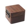 Caja para púas de guitarra de nogal negro, caja de madera maciza para púas, caja de almacenamiento elástica para guitarra, caja de regalo para colección de púas