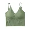 Seamless grande U-comprimento back-wrapped tubo top com almofada de peito base camisola esportes underwear para as mulheres