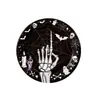 Plato de Papel Desechable y Servilletas Estilo Gótico Calavera Telaraña para Halloween Transfronterizo Set de Vajilla para Fiesta Temática Oscura