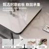 Mesa de Centro Cuadrada Sala de Estar Hogar Apartamento Pequeño Mesa Simple Moderna Piedra Sinterizada Lujo Ligero Influencer Vidrio Templado Mesa de Centro Pequeña