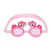 Gafas de natación para niños con diseño de unicornio lindo, antivaho, para aprender a nadar, gafas de dibujos animados con correa ajustable