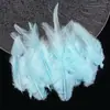Venta Directa de Fábrica de Puntas de Plumas Blancas Cortas Materiales para Manualidades DIY Accesorios para Atrapasueños Juguetes para Mascotas Palo Atrapagatos Decoraciones