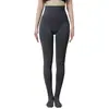Leggings de cintura alta para mujeres altas, adecuados para usar al aire libre en otoño e invierno, con control de abdomen y características de levantamiento de glúteos, pantalones cálidos de algodón, mallas nuevas con pie