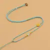 Cordón fino Mambo tejido a mano con alambre dorado y nudo de transferencia de hojas, colgante para collar, cordón para el cuello con Buda Esmeralda, cuerda a juego para hombre.