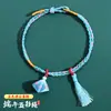 Pulsera tejida a mano de colores del Festival del Bote del Dragón, Pulsera de hilo de cinco colores, Pulsera tejida a mano tradicional para bebé de hilo de cinco colores